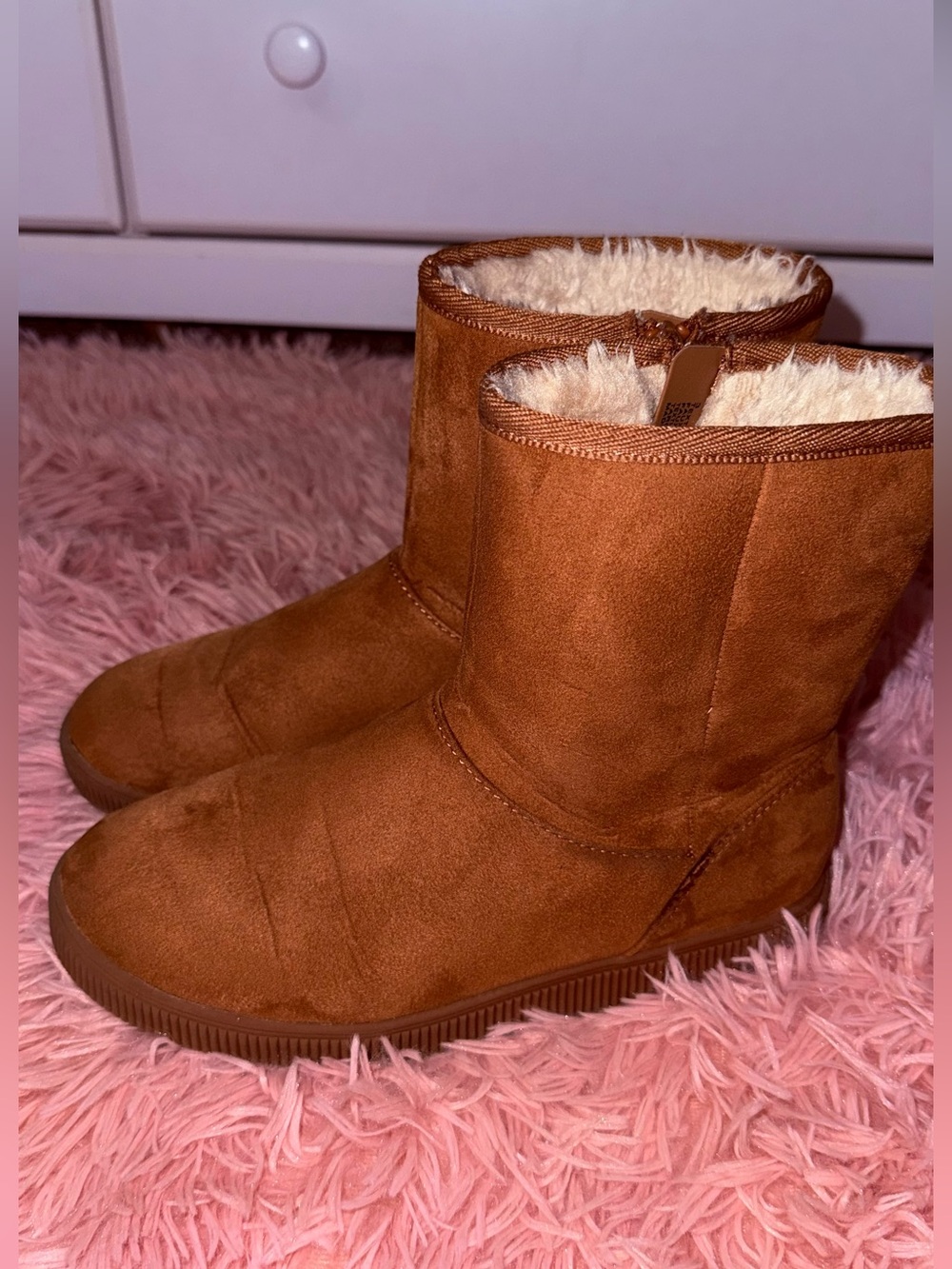Target Kids Faux-Suede Shearling Boot - Brown